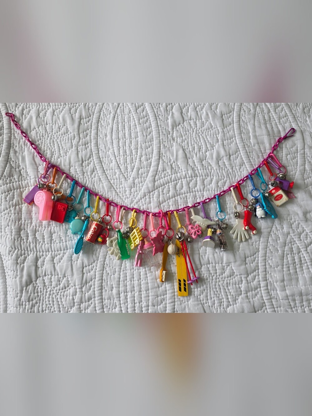 80's Vintage Plastic Bell Charms 29 Rare Charms